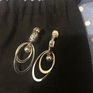 Silver Clip On earrings
